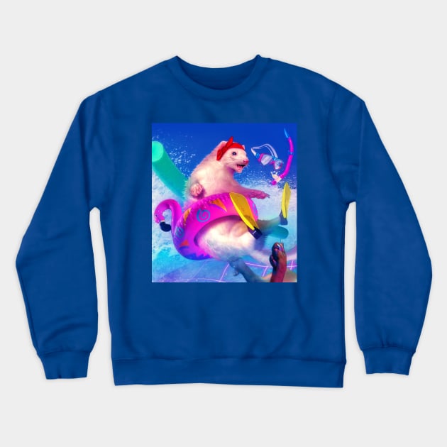 Ferret Fur Times Crewneck Sweatshirt by DasGnomo